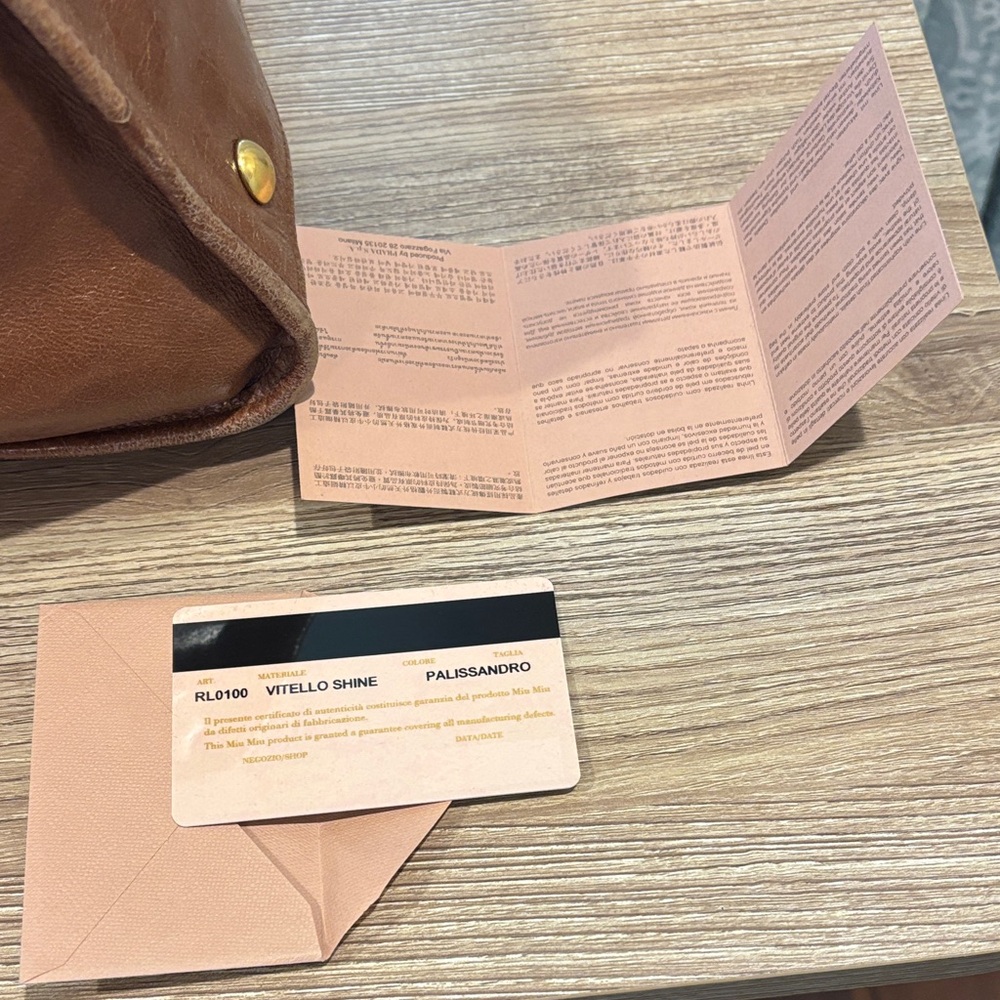 Miu Miu Rich Brown Leather Satchel - Picture 12 of 16